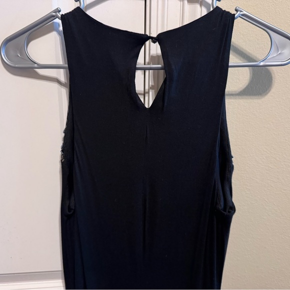 Mossimo Black Beaded Neckline Sleeveless Maxi Dress Lined Round Neck Sz S - Picture 6 of 8